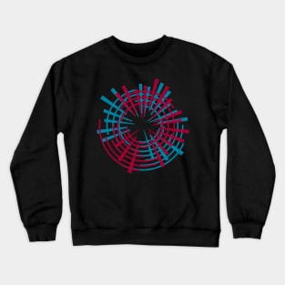 Eye Mech Red Blue Crewneck Sweatshirt